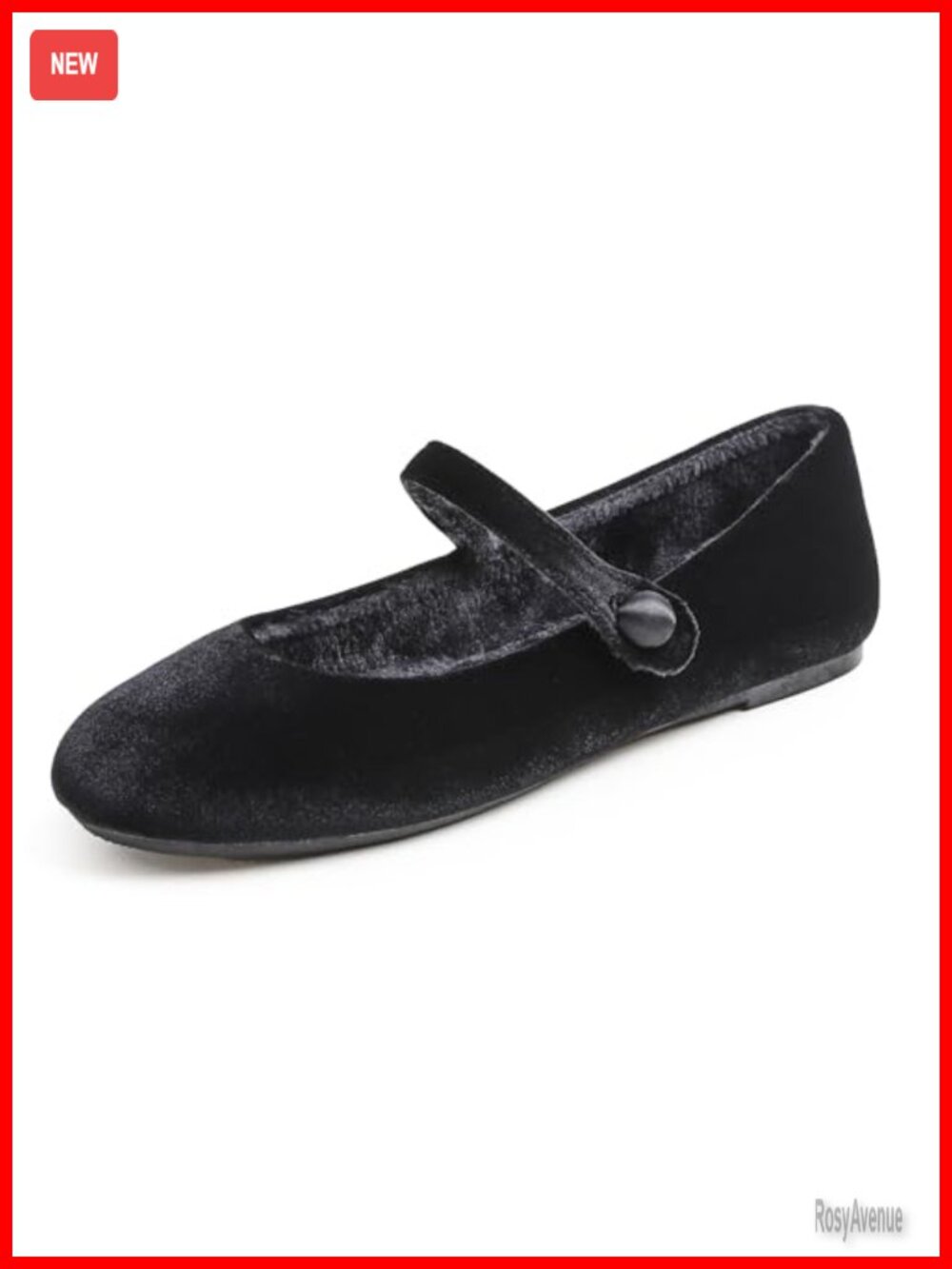 Women's Mary Jane Flats Round Toe Buckle Slip On Shoes